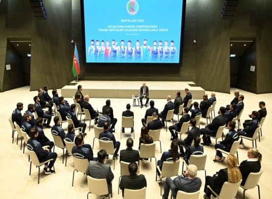 Avropa çempionatında uğur qazanmış güləşçilərimizlə&nbsp;görüş keçirilib